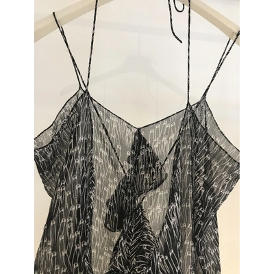 Pre-owned Thomas Wylde Silk Camisole In Black