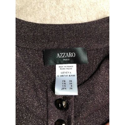 Pre-owned Azzaro Mini Dress In Brown