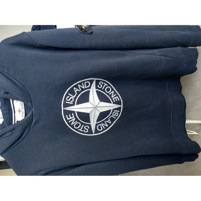 Pre-owned Stone Island Navy Cotton Knitwear