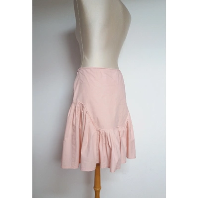 Pre-owned Hugo Boss Mid-length Skirt In Pink