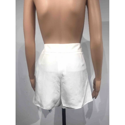 EMPORIO ARMANI Pre-owned White Polyester Shorts
