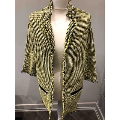 Pre-owned Pinko Coat In Yellow