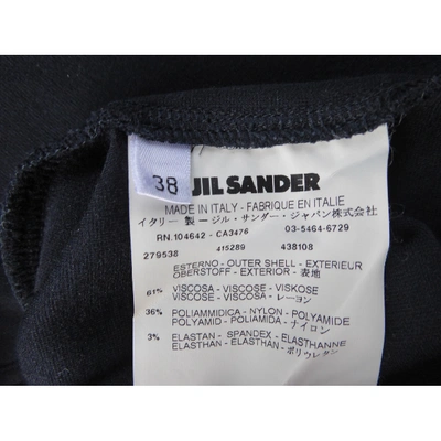 Pre-owned Jil Sander Mid-length Dress In Navy