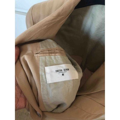 Pre-owned Mauro Grifoni Beige Cotton Jacket