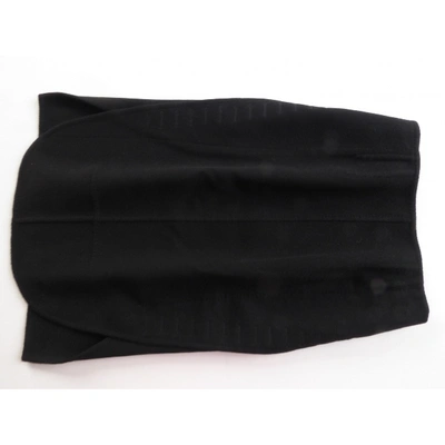 Pre-owned Louis Vuitton Cashmere Mid-length Skirt In Black