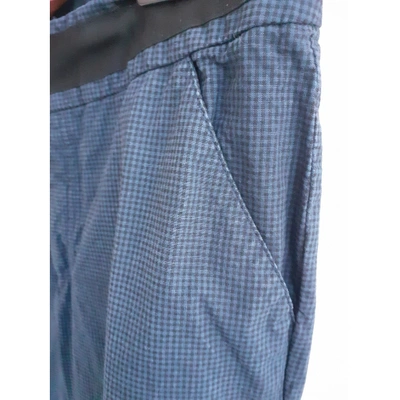 Pre-owned Balenciaga Straight Pants In Blue