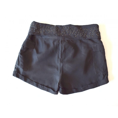 Pre-owned Iro Silk Mini Short In Anthracite