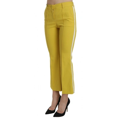 Pre-owned Dolce & Gabbana Trousers In Yellow