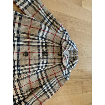 Pre-owned Burberry Wool Coat In Multicolour