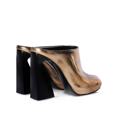 Shop Stella Mccartney Vanessa Shoes In Pale Gold / Black