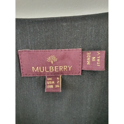 Pre-owned Mulberry Silk Mini Dress In Brown