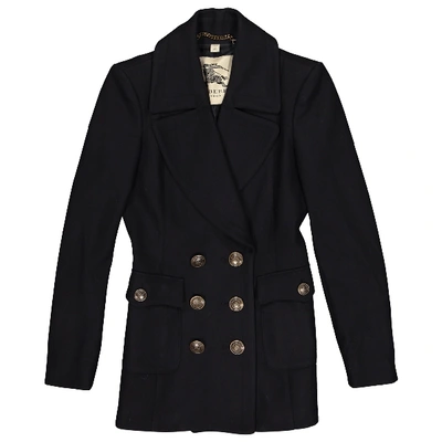 Pre-owned Burberry Navy Wool Jacket