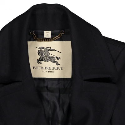 Pre-owned Burberry Navy Wool Jacket