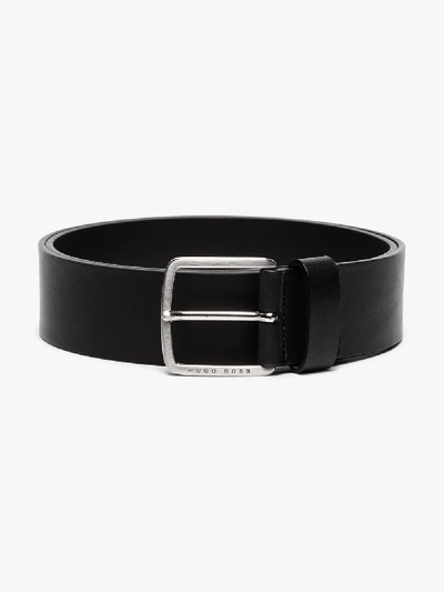 Shop Hugo Black Sjeeko Leather Buckle Belt