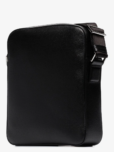 Shop Hugo Black Reporter Leather Messenger Bag