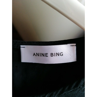 Pre-owned Anine Bing Anthracite Silk Dress