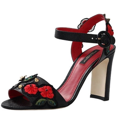 Shop Dolce & Gabbana High-heeled Sandal In Black