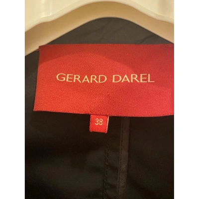 Pre-owned Gerard Darel Trench Coat In Black
