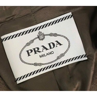 Pre-owned Prada Wool Blazer In Grey