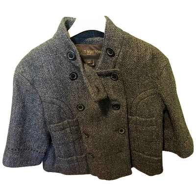 Pre-owned Louis Vuitton Wool Jacket In Grey