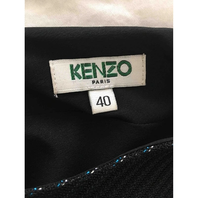 Pre-owned Kenzo Mid-length Dress In Blue