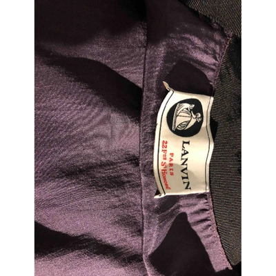 Pre-owned Lanvin Silk Blouse In Purple