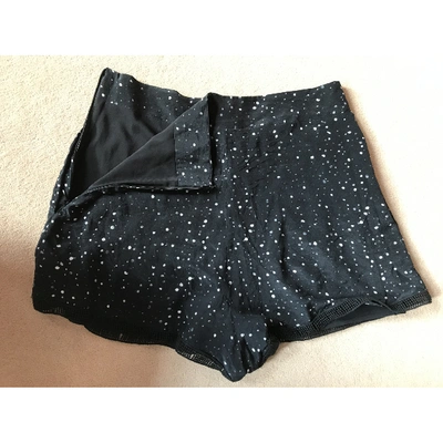 Pre-owned Iro Silk Mini Short In Black