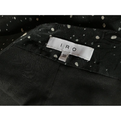 Pre-owned Iro Silk Mini Short In Black