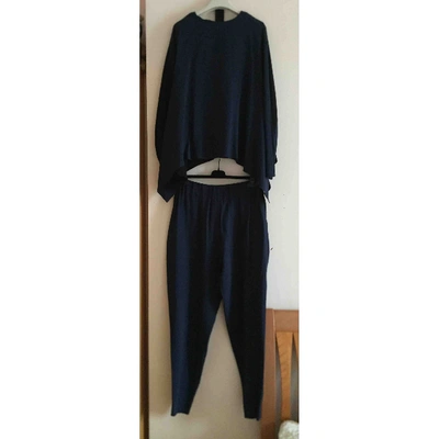 Pre-owned Stella Mccartney Wool Jumpsuit In Blue