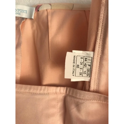 Pre-owned Emilio Pucci Slim Trousers In Pink