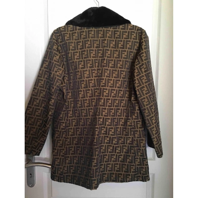 Pre-owned Fendi Coat In Brown