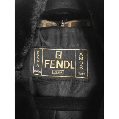 Pre-owned Fendi Coat In Brown