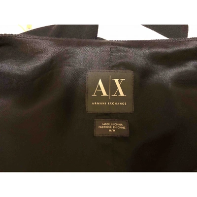 Pre-owned Armani Exchange Black Cotton Jacket