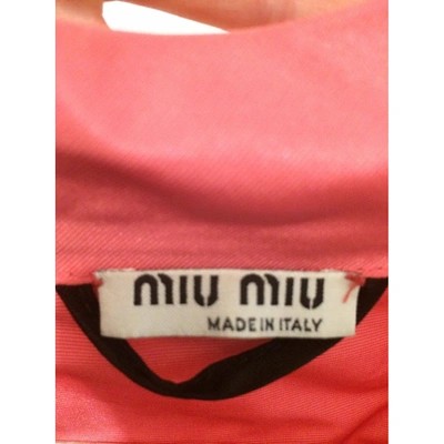 Pre-owned Miu Miu Short Vest In Pink