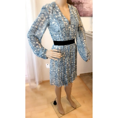 Pre-owned Giambattista Valli Mini Dress In Blue