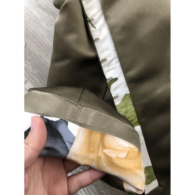 Pre-owned Louis Vuitton Silk Jacket In Khaki