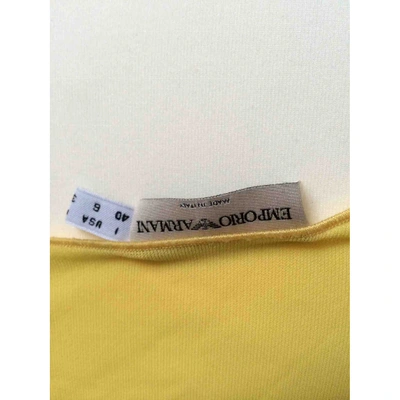 Pre-owned Emporio Armani Vest In Yellow