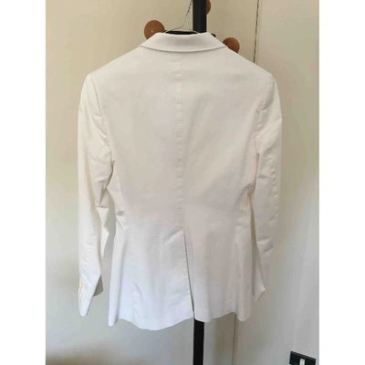 Pre-owned Tagliatore White Cotton Jacket