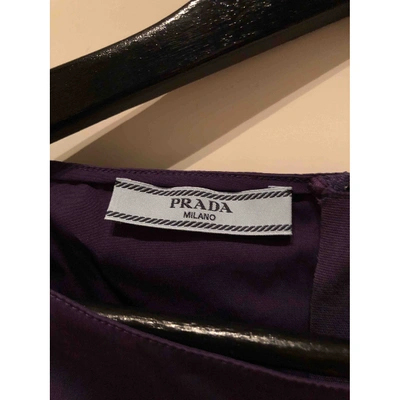 Pre-owned Prada Purple Cotton Top