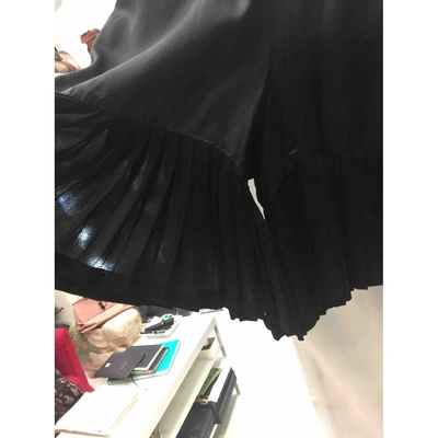 Pre-owned Versace Silk Bermuda In Black