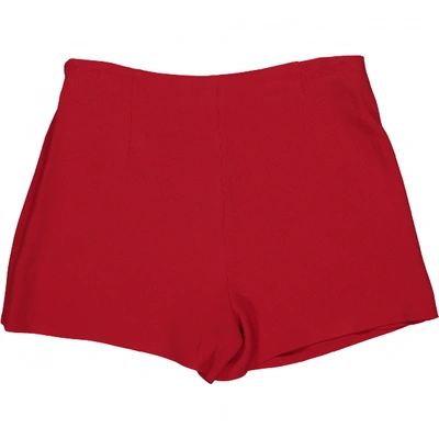Pre-owned Ermanno Scervino Red Viscose Shorts