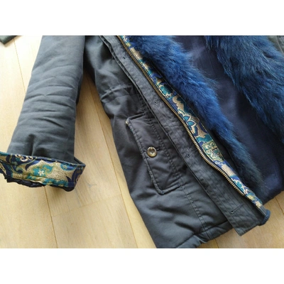 Pre-owned Alessandra Chamonix Blue Fox Coat