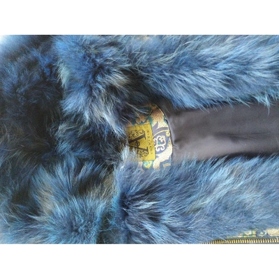 Pre-owned Alessandra Chamonix Blue Fox Coat