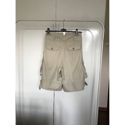 Pre-owned Burberry Beige Cotton Shorts