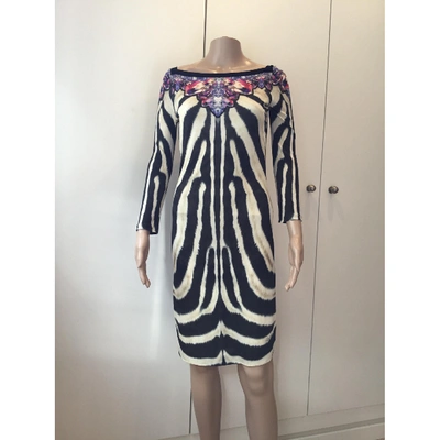 Pre-owned Roberto Cavalli Mid-length Dress In Multicolour