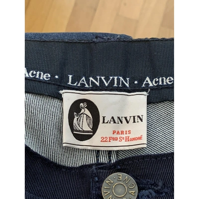 Pre-owned Lanvin Blue Denim - Jeans Jeans