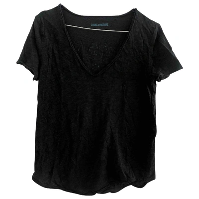 Pre-owned Zadig & Voltaire Anthracite Cotton Tops