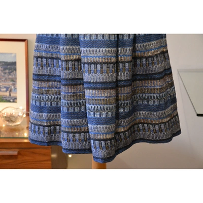 Pre-owned Aglini Mid-length Skirt In Blue