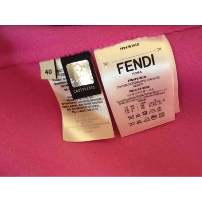 Pre-owned Fendi Wool Coat In Beige