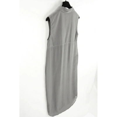Pre-owned Alexander Wang T Silk Maxi Dress In Grey